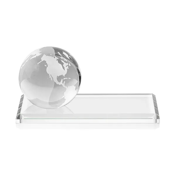 Globe VividPrint™ Award on Rectangle Base - Clear... from ASI 84592 St Regis Group / St Regis