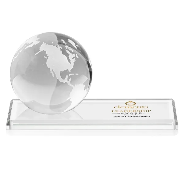 Globe VividPrint™ Award on Rectangle Base - Clear... from ASI 84592 St Regis Group / St Regis