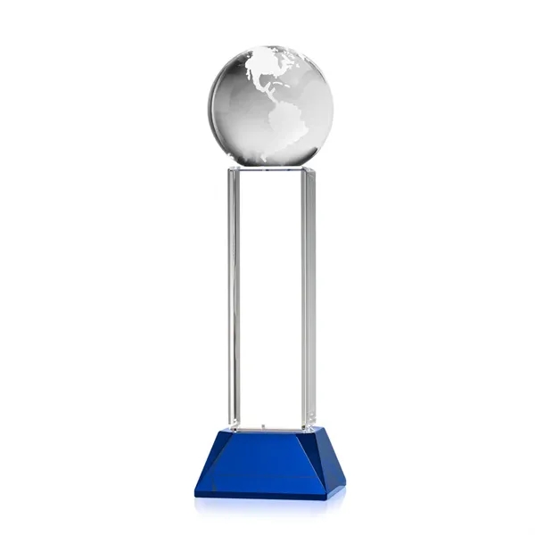 Globe Award on Stowe Base - Blue... from ASI 84592 St Regis Group / St Regis