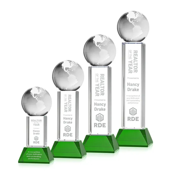 Globe Award on Stowe Base - Green... from ASI 84592 St Regis Group / St Regis