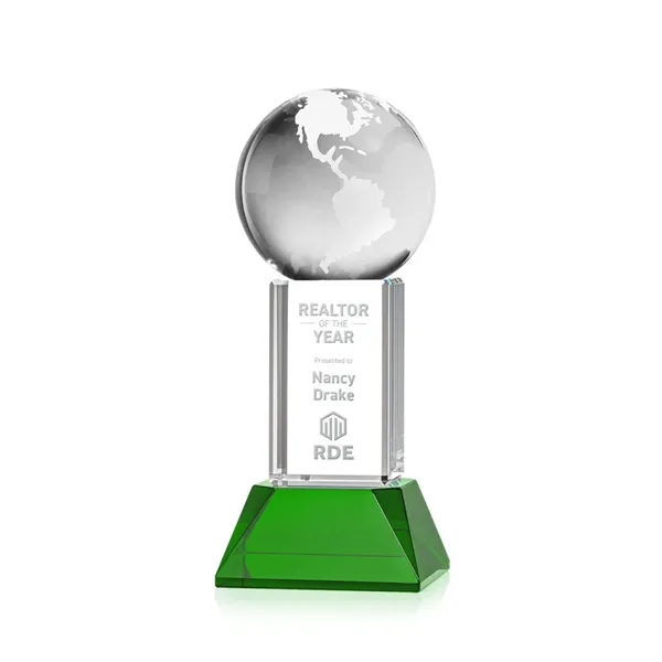 Globe Award on Stowe Base - Green... from ASI 84592 St Regis Group / St Regis