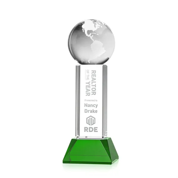 Globe Award on Stowe Base - Green... from ASI 84592 St Regis Group / St Regis