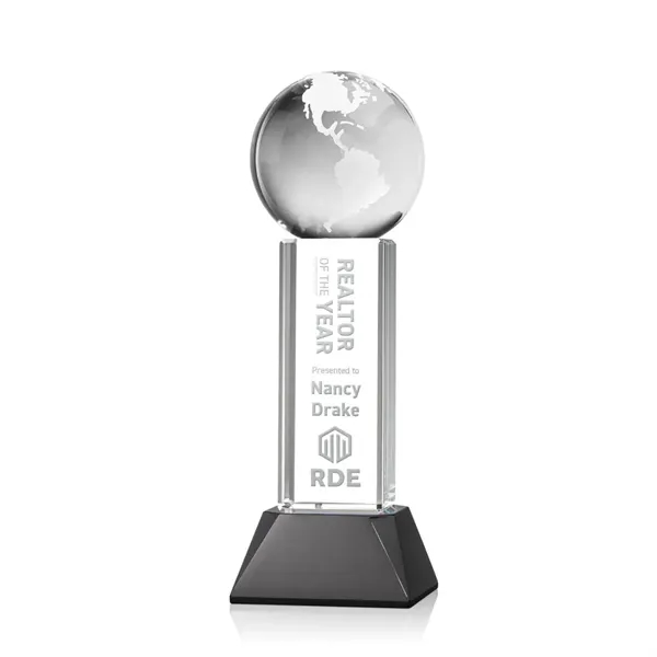 Globe Award on Stowe Base - Black... from ASI 84592 St Regis Group / St Regis