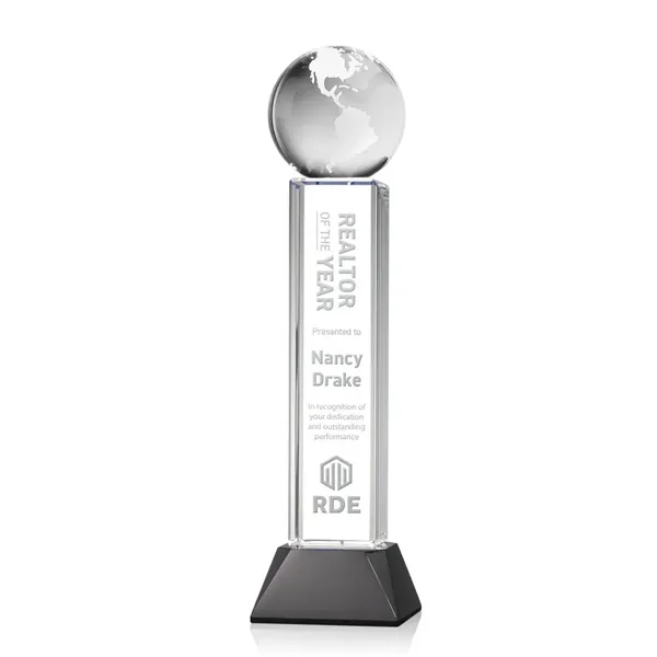 Globe Award on Stowe Base - Black... from ASI 84592 St Regis Group / St Regis