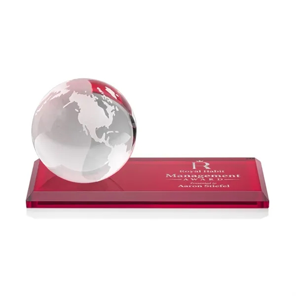 Globe Award on Rectangle Award - Red... from ASI 84592 St Regis Group / St Regis