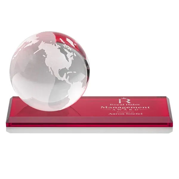 Globe Award on Rectangle Award - Red... from ASI 84592 St Regis Group / St Regis