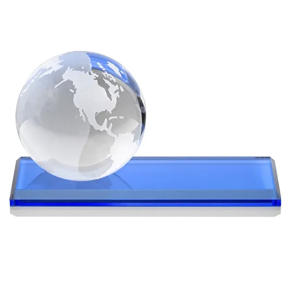 Globe Award on Rectangle Award - Sky Blue... from ASI 84592 St Regis Group / St Regis