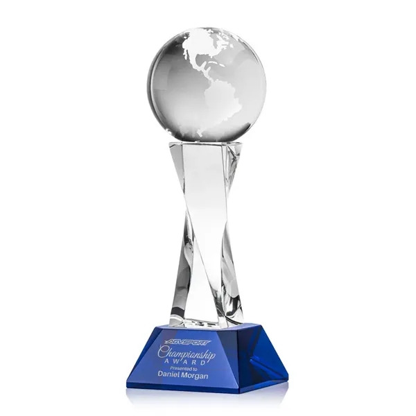 Globe Award on Langport Base - Blue... from ASI 84592 St Regis Group / St Regis
