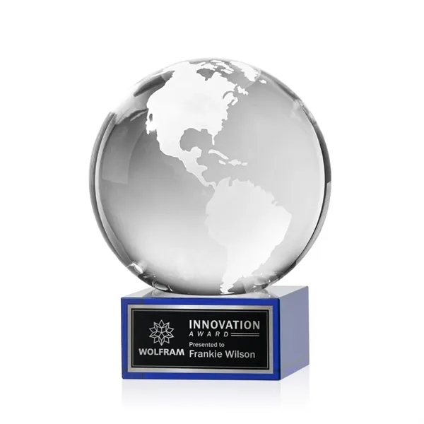 Globe Award on Hancock Base - Blue... from ASI 84592 St Regis Group / St Regis