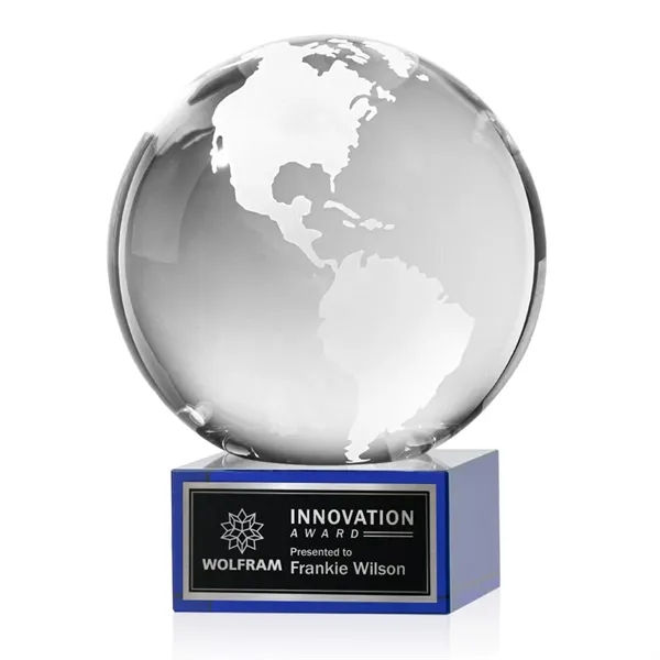 Globe Award on Hancock Base - Blue... from ASI 84592 St Regis Group / St Regis