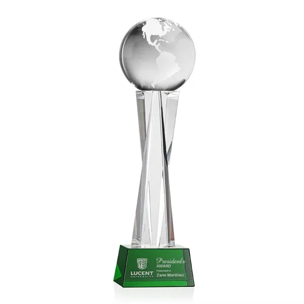 Globe Award on Grafton Base - Green... from ASI 84592 St Regis Group / St Regis
