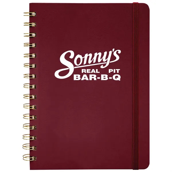 Hardcover  PU Leather Spiral Notebook... from ASI 80060 VisionUSA