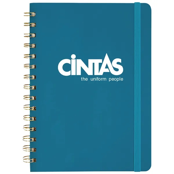 Hardcover  PU Leather Spiral Notebook... from ASI 80060 VisionUSA