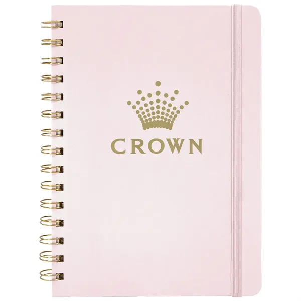 Hardcover  PU Leather Spiral Notebook... from ASI 80060 VisionUSA