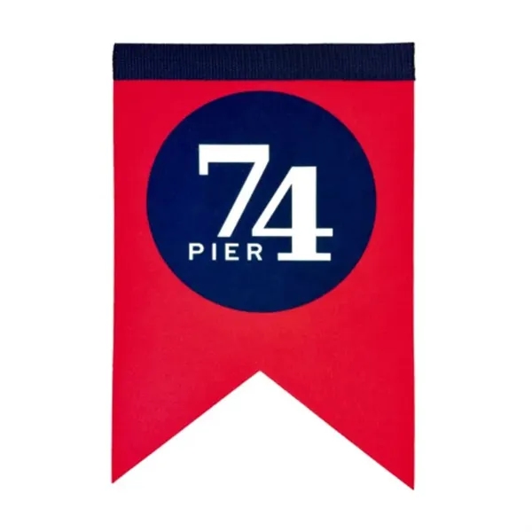 This vibrant, durable flag pennant adds festive flair to any space,... from ASI 92980 WOV-IN® / Universal Strap/Wov-In Line