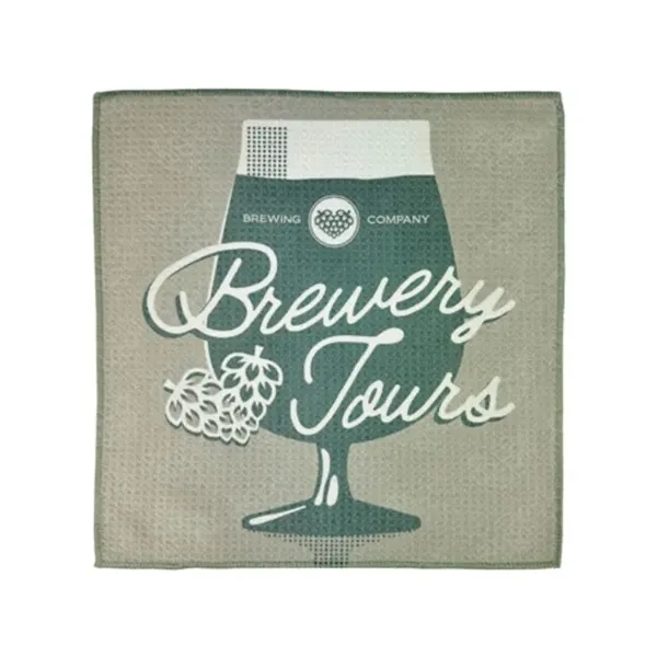 Elevate your brand with our customizable Full Color Waffle Weave Washcloth,... from ASI 92980 WOV-IN® / Universal Strap/Wov-In Line