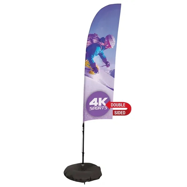 7' blade sail sign made of super poly knit fabric with... from ASI 87188 Showdown Displays