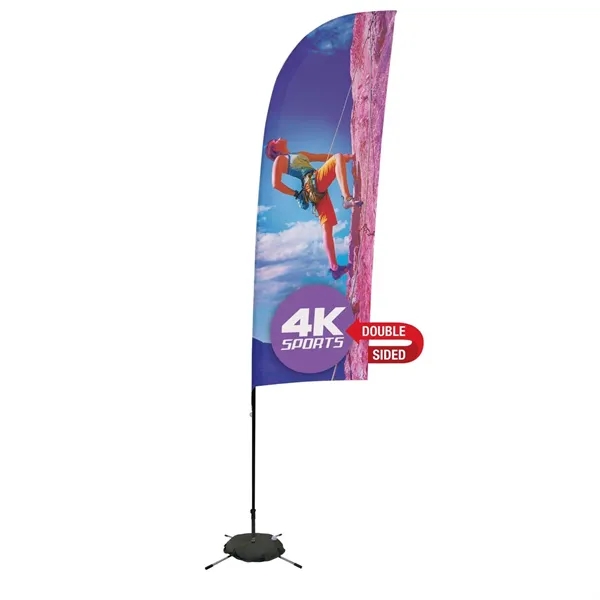 9' blade sail sign made of super poly knit fabric with... from ASI 87188 Showdown Displays