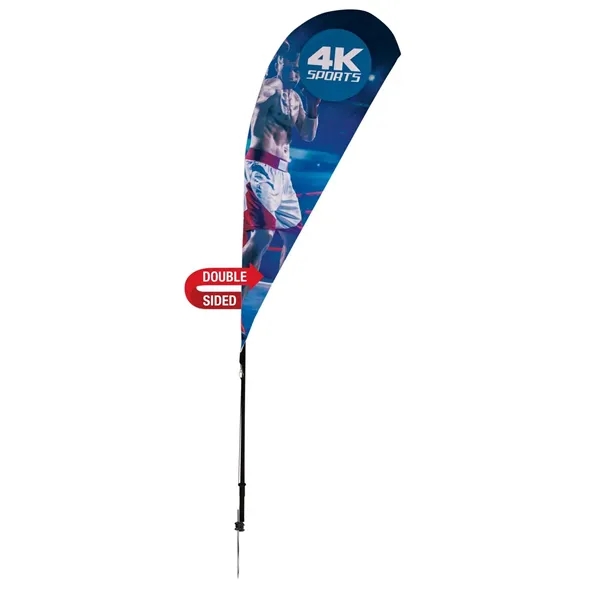 6' teardrop sail sign made of super poly knit fabric with... from ASI 87188 Showdown Displays