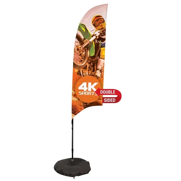 7' razor sail sign made of super poly knit fabric with... from ASI 87188 Showdown Displays