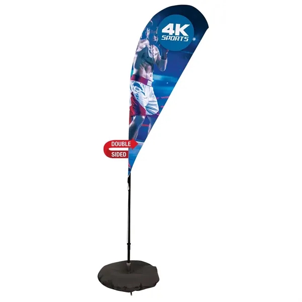 6' teardrop sail sign made of super poly knit fabric with... from ASI 87188 Showdown Displays