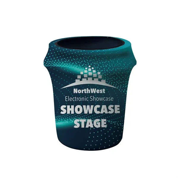 32 gallon trash can wraps with dye sublimated graphics.... from ASI 87188 Showdown Displays