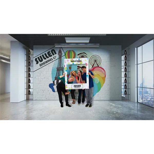 36" x 48" selfie frame made of 4mm corrugated plastic.... from ASI 87188 Showdown Displays