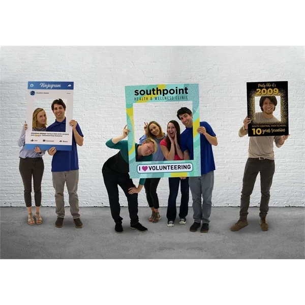 18" x 24" selfie frame made of 4mm corrugated plastic.... from ASI 87188 Showdown Displays