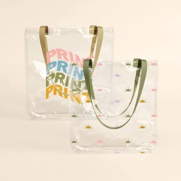 Vinyl tote with an exterior gusset that measures 16" x 15.5"... from ASI 74710 Numo