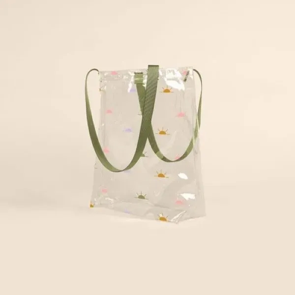 Vinyl tote with an exterior gusset that measures 16" x 15.5"... from ASI 74710 Numo