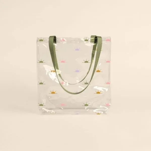 Vinyl tote with an exterior gusset that measures 16" x 15.5"... from ASI 74710 Numo