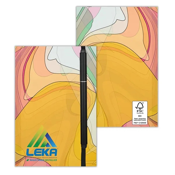4" x 6" Perfect Paper Cover Notebook with Elastic Stylus Pen... from ASI 30208 A P Specialties / AP Specialties