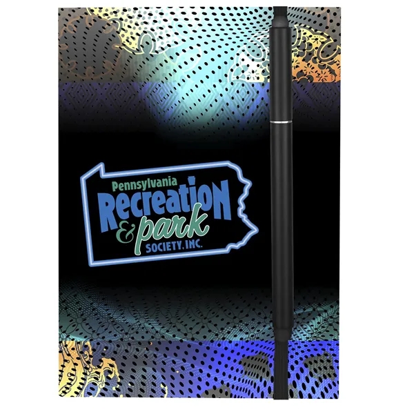 4" x 6" Perfect Paper Cover Notebook with Elastic Stylus Pen... from ASI 30208 A P Specialties / AP Specialties