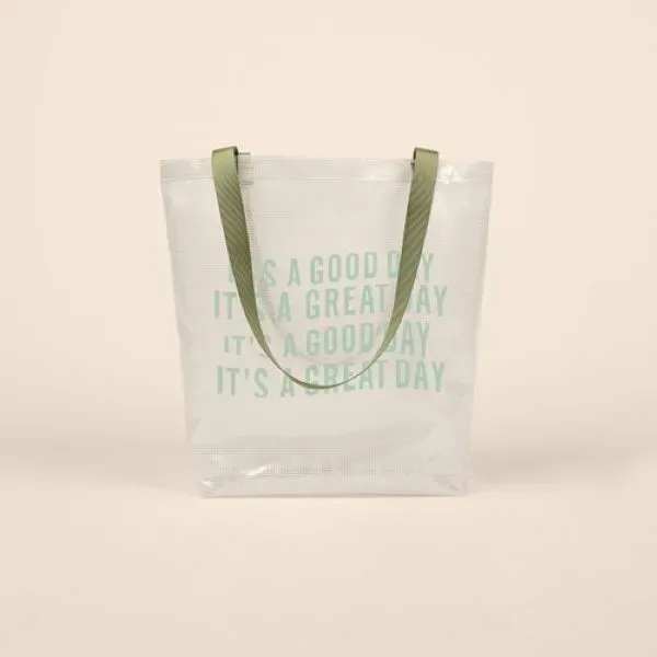 Vinyl tote with an exterior gusset that measures 16" x 15.5"... from ASI 74710 Numo