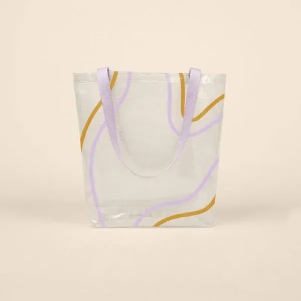 Vinyl tote with an exterior gusset that measures 16" x 15.5"... from ASI 74710 Numo