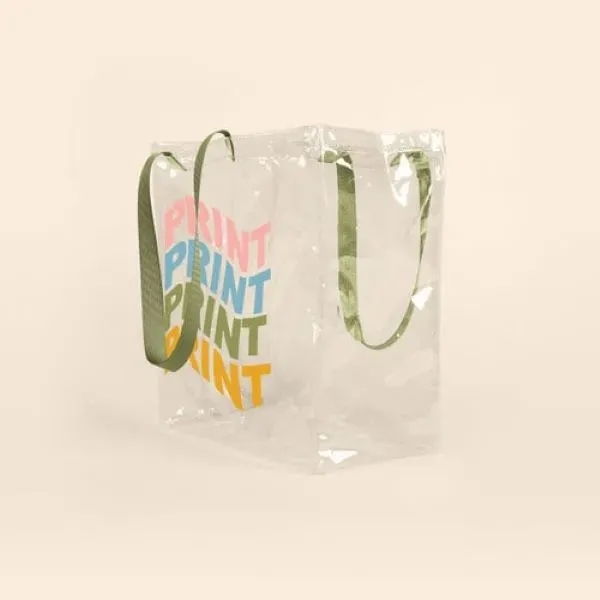 Two-handled tote with a gusset that measures 13" w x 14"... from ASI 74710 Numo