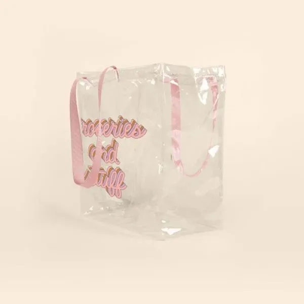 Two-handled tote with a gusset that measures 13" w x 14"... from ASI 74710 Numo