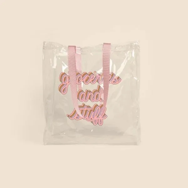 Two-handled tote with a gusset that measures 13" w x 14"... from ASI 74710 Numo