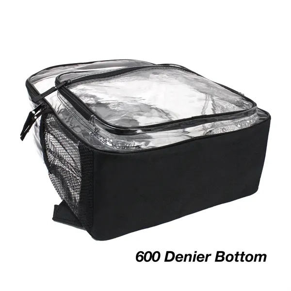 13"W x 18"H x 5"G Clear PVC backpack with a main... from ASI 37980 Bagworld