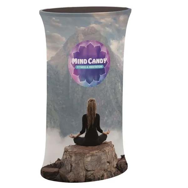 39.75" x 15.5" aluminum and dye sublimated polyester oval-shaped display platform... from ASI 87188 Showdown Displays