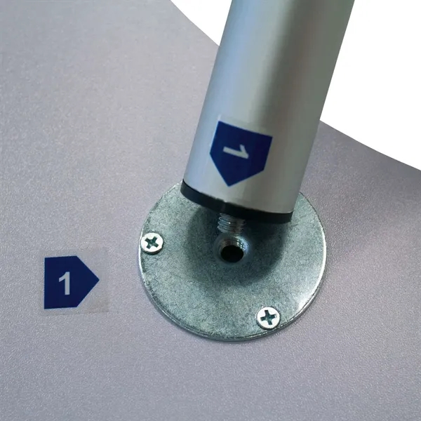 39.75" x 15.5" aluminum and dye sublimated polyester oval-shaped display platform... from ASI 87188 Showdown Displays