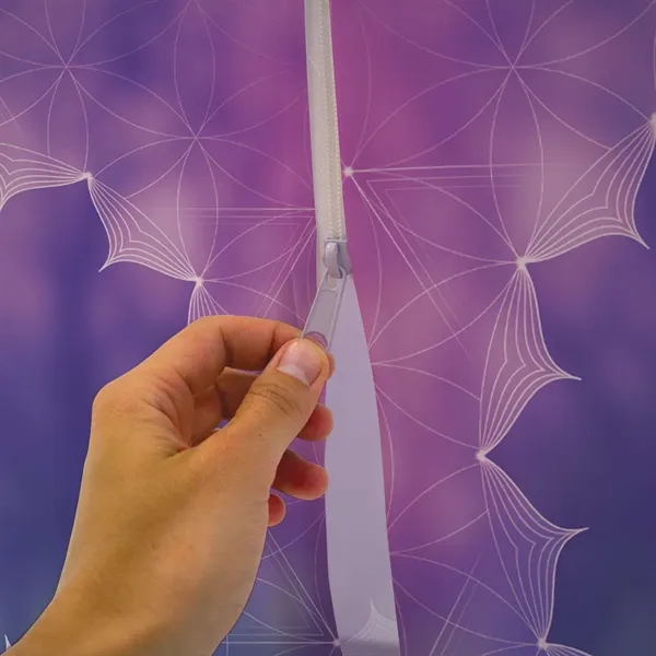 39.75" x 15.5" aluminum and dye sublimated polyester oval-shaped display platform... from ASI 87188 Showdown Displays