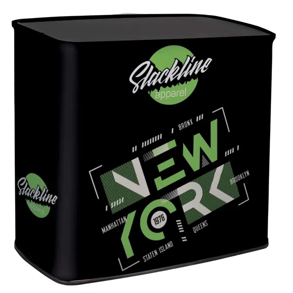 38.38" x 34.88" x 16.88" ShowGower sublimated polyester and PE plastic... from ASI 87188 Showdown Displays