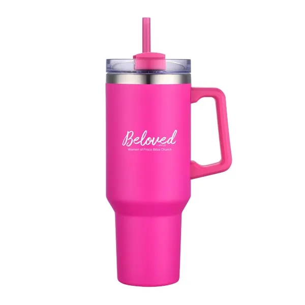 40 oz Travel Mug with Handle and Straw.... from ASI 39820 Opusline (Benmex) / Opus Line