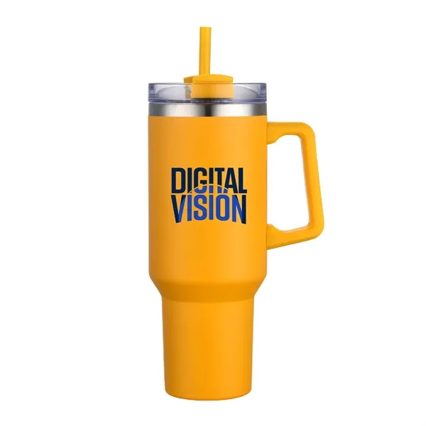 40 oz Travel Mug with Handle and Straw.... from ASI 39820 Opusline (Benmex) / Opus Line