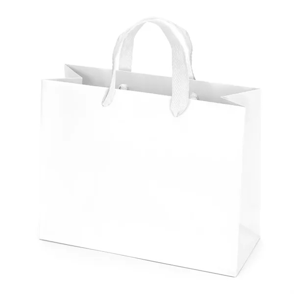 Matte laminated tote with woven handles.... from ASI 37940 Bag Makers Inc