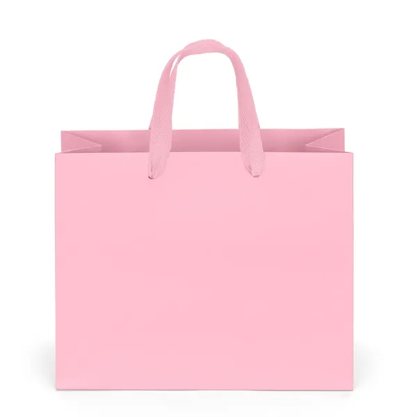 Matte laminated tote with woven handles.... from ASI 37940 Bag Makers Inc