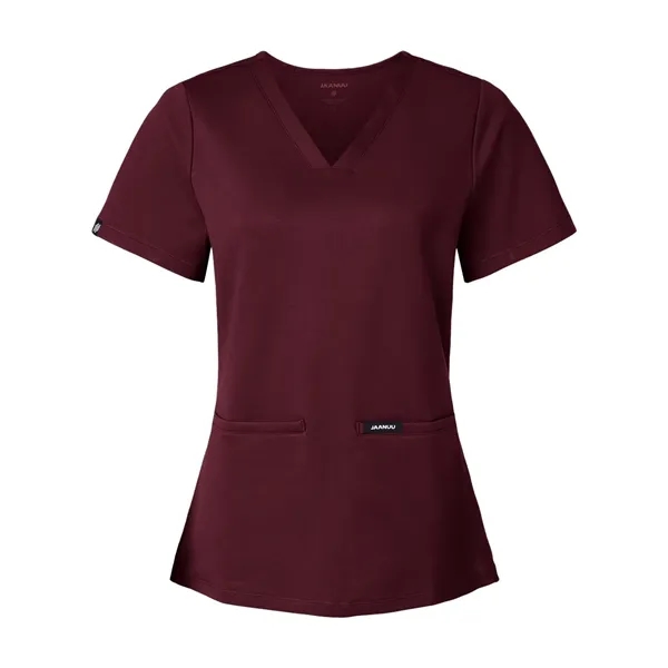 Jaanuu Women's Cesi Ultrasoft Scrub V-Neck Top... from ASI 84358 S&S Activewear