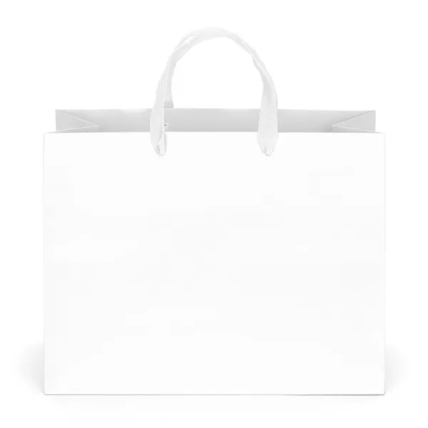 Premium-weight matte-laminated bag with woven handles and fold-over top.... from ASI 37940 Bag Makers Inc