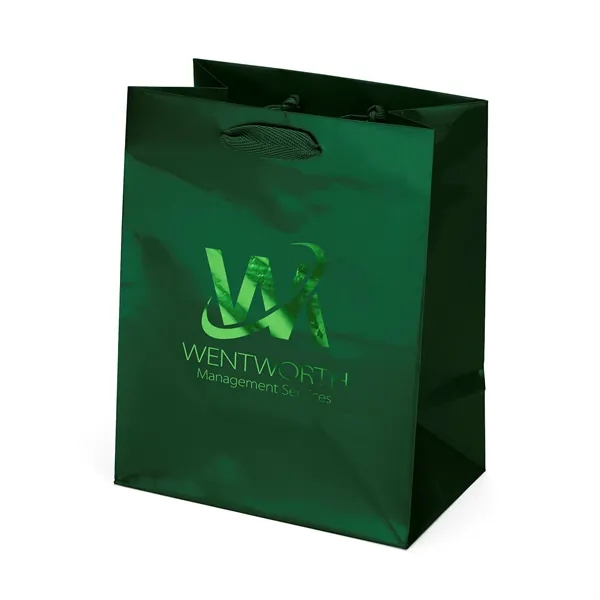 Premium-weight gloss-laminated Eurotote with 12" long woven handles and reinforced fold-over... from ASI 37940 Bag Makers Inc